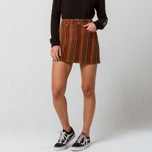 Sky and Sparrow striped corduroy mini skirt